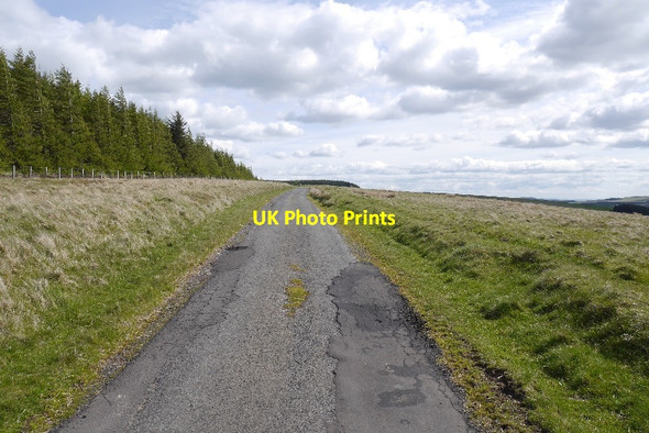 Photo 6"x4" Yellow road, Crichness Hill Crichness Hill c2015