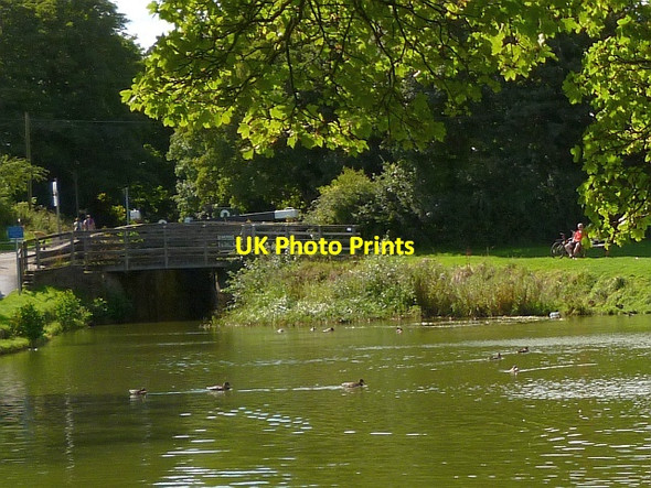 Photo 6"x4" Canal pound and bridges, Fourteen Locks Cefn\/ST2788 c2015