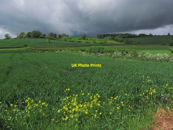 Photo 6"x4" Threatening clouds towards Ebrington Hill Ebrington c2015