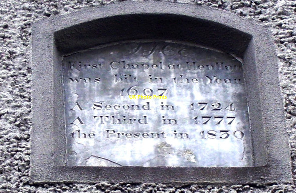Photo 6"x4" Henllan Chapel - plaque Henllan Amgoed c2015