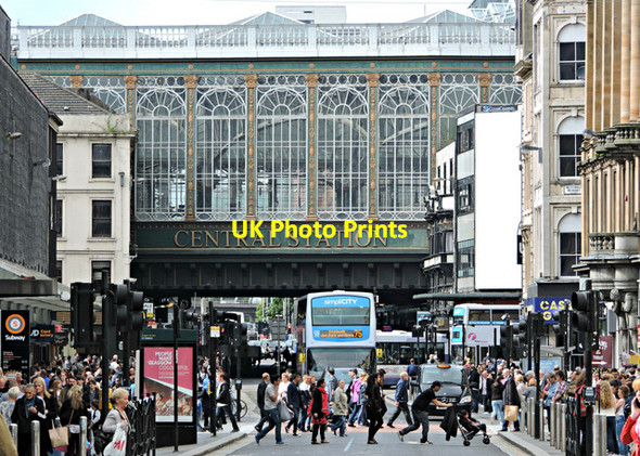 Photo 6"x4" Glasgow Central railway station Glasgow c2015