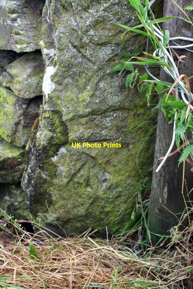 Photo 6"x4" Benchmark on gatepost beside Kirkby Stephen Road Tebay c2015
