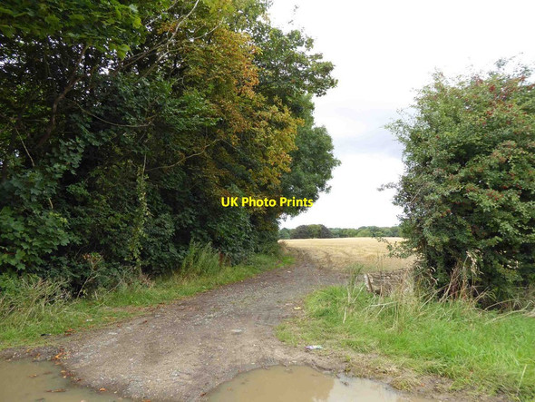 Photo 6"x4" Entrance to farmland off Grimsby Road near Laceby Laceby c2015