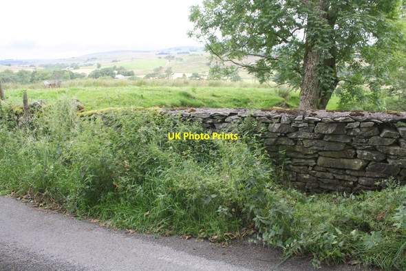 Photo 6"x4" Wall beside Pikestone Lane forming parapet for bridge over stream Greenholme\/NY5905 c2015