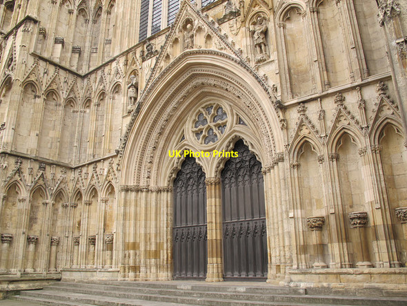 Photo 6"x4" West Door of York Minster York\/SE5951 c2015
