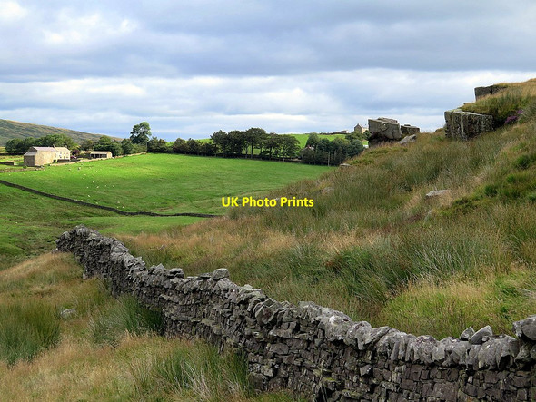Photo 6"x4" Wall west of High Plantation Melkridge c2015