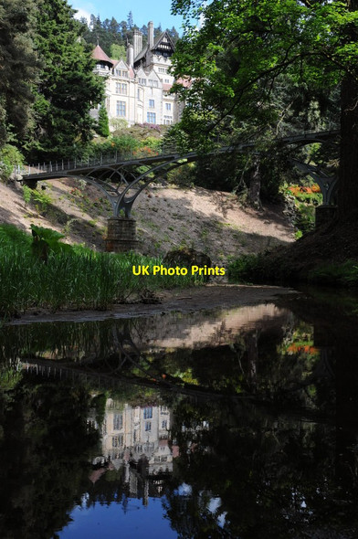 Photo 6"x4" Cragside viewed from below the footbridge Knocklaw c2015