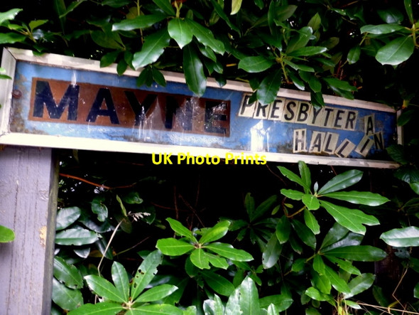 Photo 6"x4" Sign, Mayne Presbyterian Hall Mountfield\/H5378 c2015