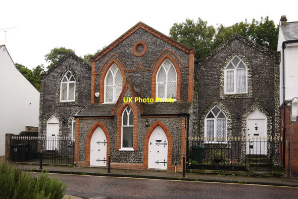 Photo 6"x4" Gothick cottages, Greenhithe High Street Swanscombe c2015