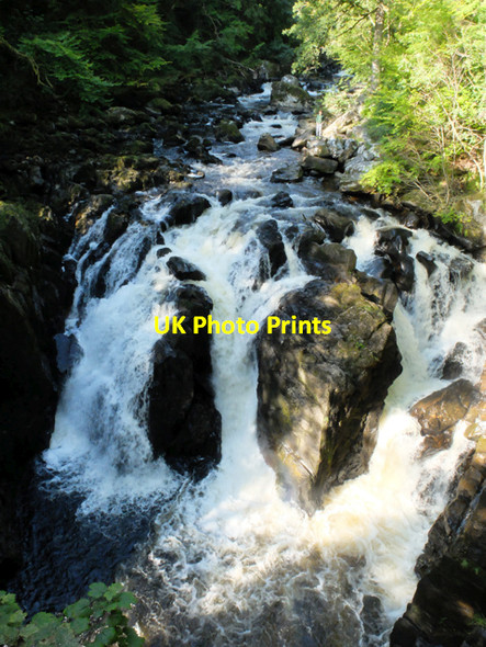 Photo 6"x4" Black Linn Falls Inver\/NO0142 c2015