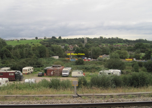 Photo 6"x4" View from a Bristol-Cheltenham train - Westerleigh Yate\/ST7182 c2015