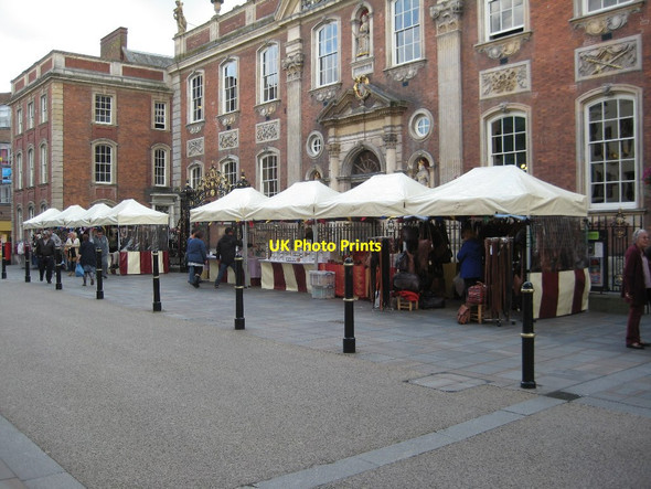 Photo 6"x4" High Street stalls Worcester c2015