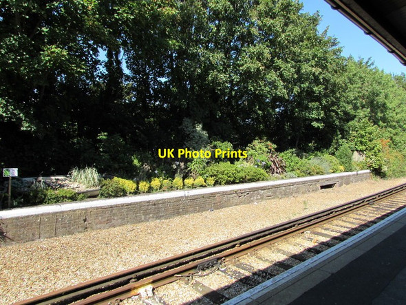 Photo 6"x4" Shanklin railway station garden Shanklin c2015