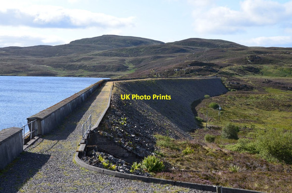 Photo 6"x4" Dam at Lochan Breaclaich Milton Morenish c2015