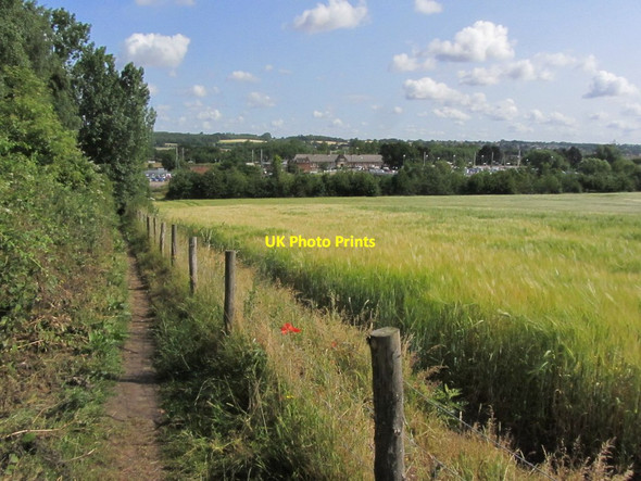 Photo 6"x4" Path leading down to Manningtree Station from Lawford Church Lawford\/TM0931 c2015