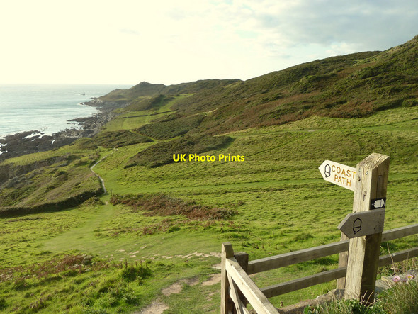 Photo 6"x4" Footpath to Morte Point from the road south of Mortehoe Mortehoe c2015