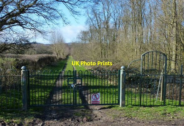 Photo 6"x4" Private track to Swithland Reservoir Rothley Plain c2014