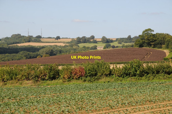Photo 6"x4" View to Ilmington Down Charingworth c2015