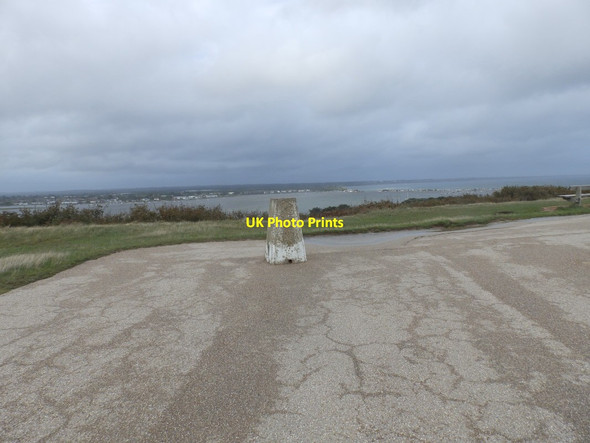 Photo 6"x4" Trig on Warren Hill Christchurch\/SZ1592 c2015