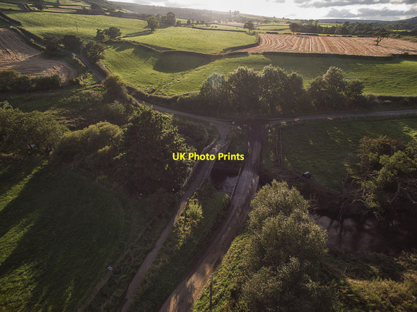 Photo 6"x4" Duck Bridge and adjacent Irish Ford Ainthorpe c2015