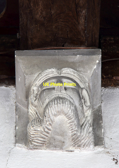 Photo 6"x4" St Catherine, Litlington - Corbel Litlington\/TL3142 c2015