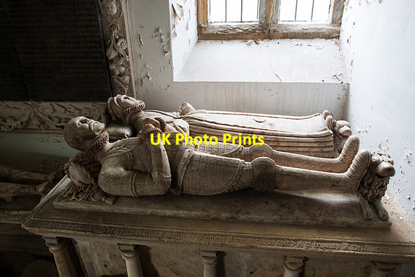 Photo 6"x4" The old Holy Trinity church, Wentworth - monument to Thomas Wentworth (detail - 3) Wentworth\/SK3898 c2015