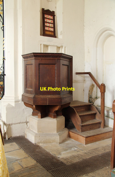 Photo 6"x4" St Andrew, West Wratting - Pulpit West Wratting c2015 P1