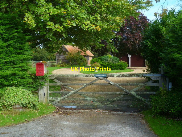 Photo 6"x4" Entrance to Godmarks Farm Ashurst\/TQ1716 c2015