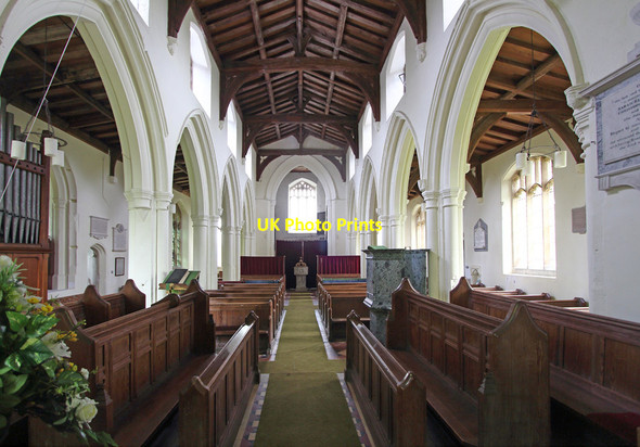 Photo 6"x4" St Mary, Dullingham - West end Dullingham c2015