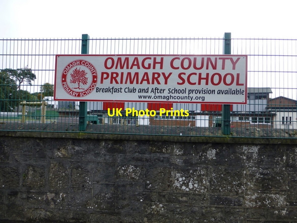 Photo 6"x4" Sign, Omagh Country Primary School Omagh c2015