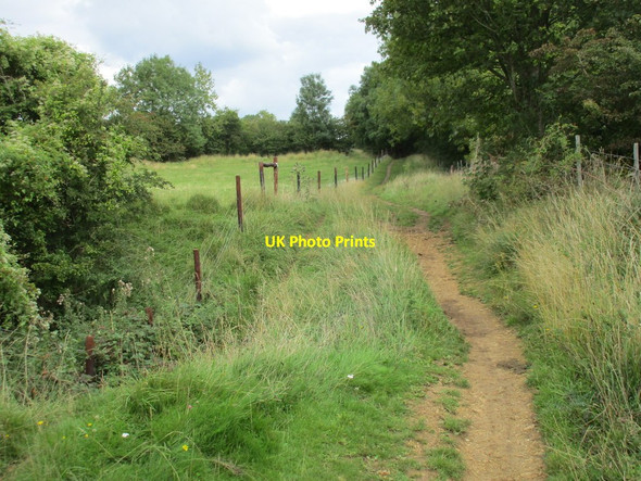 Photo 6"x4" Footpath by a disused quarry Bredon's Norton c2015