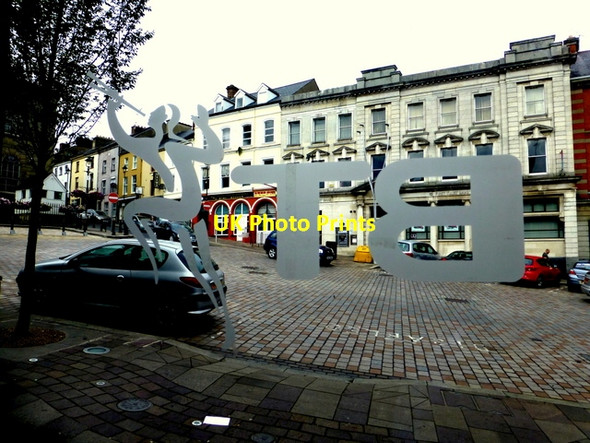 Photo 6"x4" The cobble stoned hill, High Street, Omagh Omagh c2015