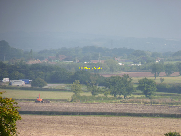 Photo 6"x4" Elmbridge in the distance from Crutch Farm Elmbridge\/SO9067 c2015