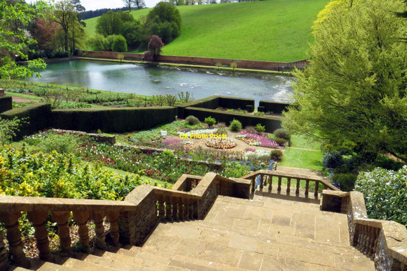 Photo 6"x4" Looking down the steps to the Mirror Pool Lower Tysoe c2015