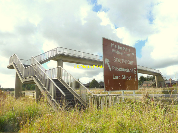 Photo 6"x4" Footbridge over M58 Skelmersdale c2015