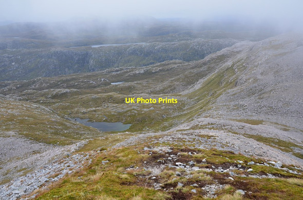 Photo 6"x4" Nearing the Bealach na h-Uidhe Lochan a' Choire Ghuirm c2015