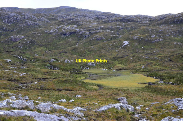 Photo 6"x4" Catchment for Britain's highest waterfall Abhainn an Loch Bhig c2015