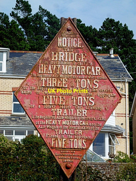 Photo 6"x4" They mean 'Weak Bridge' Instow c2015