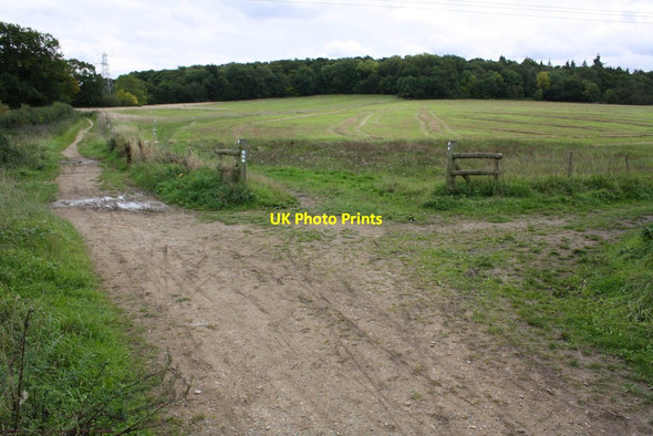 Photo 6"x4" Junction of footpaths and bridleways east of Hurst Hill Botley\/SP4805 c2015