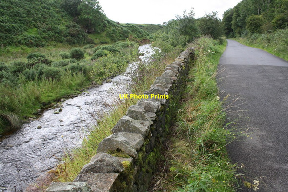 Photo 6"x4" Dry stone wall between minor road and Hilton Beck at Ash Bank Brackenber\/NY7219 c2015