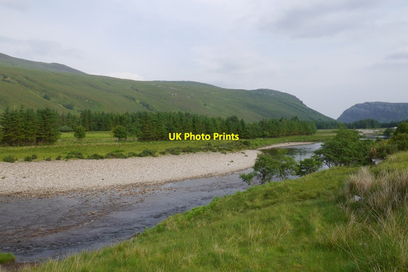 Photo 6"x4" Strathmore River Dun Dornaigil (Broch) c2015 P1