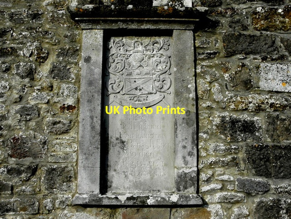 Photo 6"x4" Crest of Arms, St Mary's Church Ederney c2015