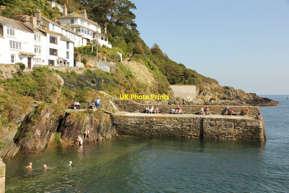 Photo 6"x4" Polperro Harbour Brent c2015
