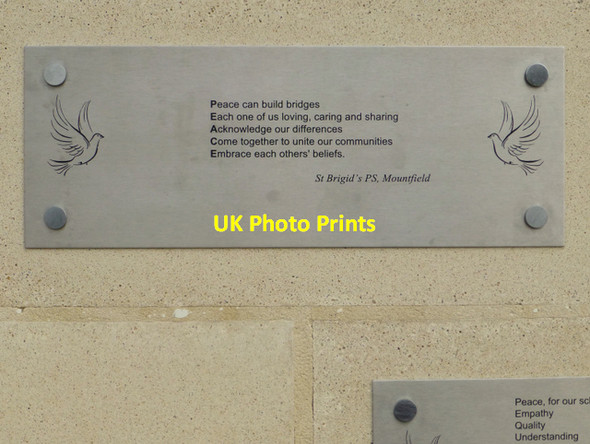 Photo 6"x4" Peace Pledge, St Brigid's PS, Mountfield Omagh c2015