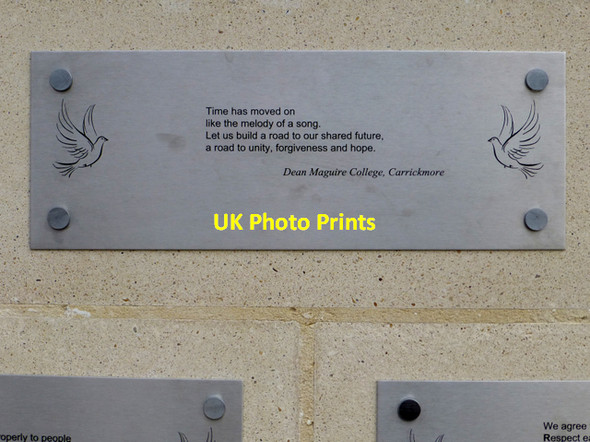 Photo 6"x4" Peace pledge, Dean Maguire College, Carrickmore Omagh c2015