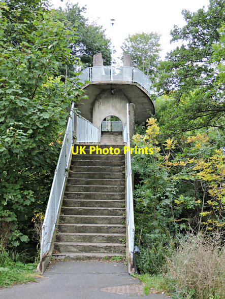 Photo 6"x4" Footbridge at Galafoot Lane Galashiels c2015