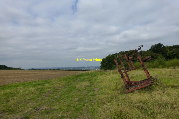 Photo 6"x4" Old farm machinery near Mill Hill Barton in Fabis c2015