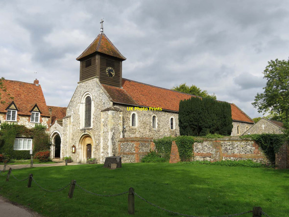 Photo 6"x4" St Mary the Virgin church in Hurley Danesfield c2015