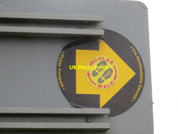 Photo 6"x4" Roadsign between the Leinthalls Leinthall Earls c2014