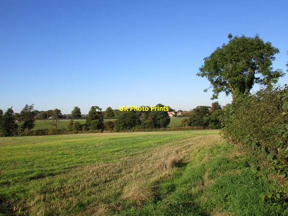 Photo 6"x4" View towards Sandbeck Home Farm Firbeck c2015